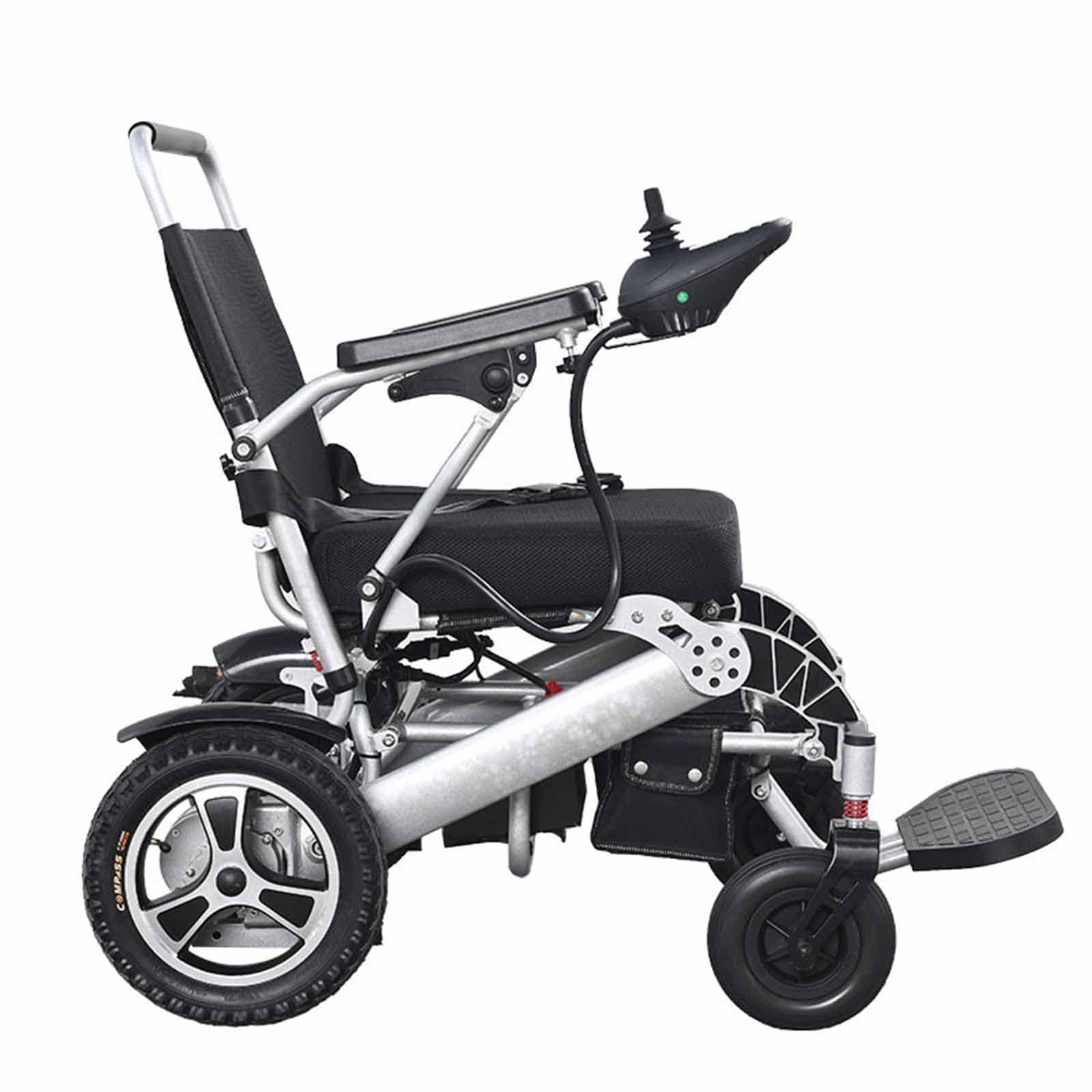 Sedia a rotelle elettrica Pieghevole Leggera Portatile Intelligente, Sedia a rotelle elettrica, Sedia da Trasporto elettrica, deambulatore da Viaggio in Aereo