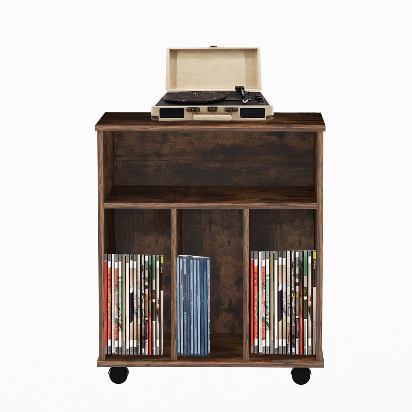 VDD Meuble de Rangement pour vinyles LP - bibliothèque - Rangement Magazines Livres disques