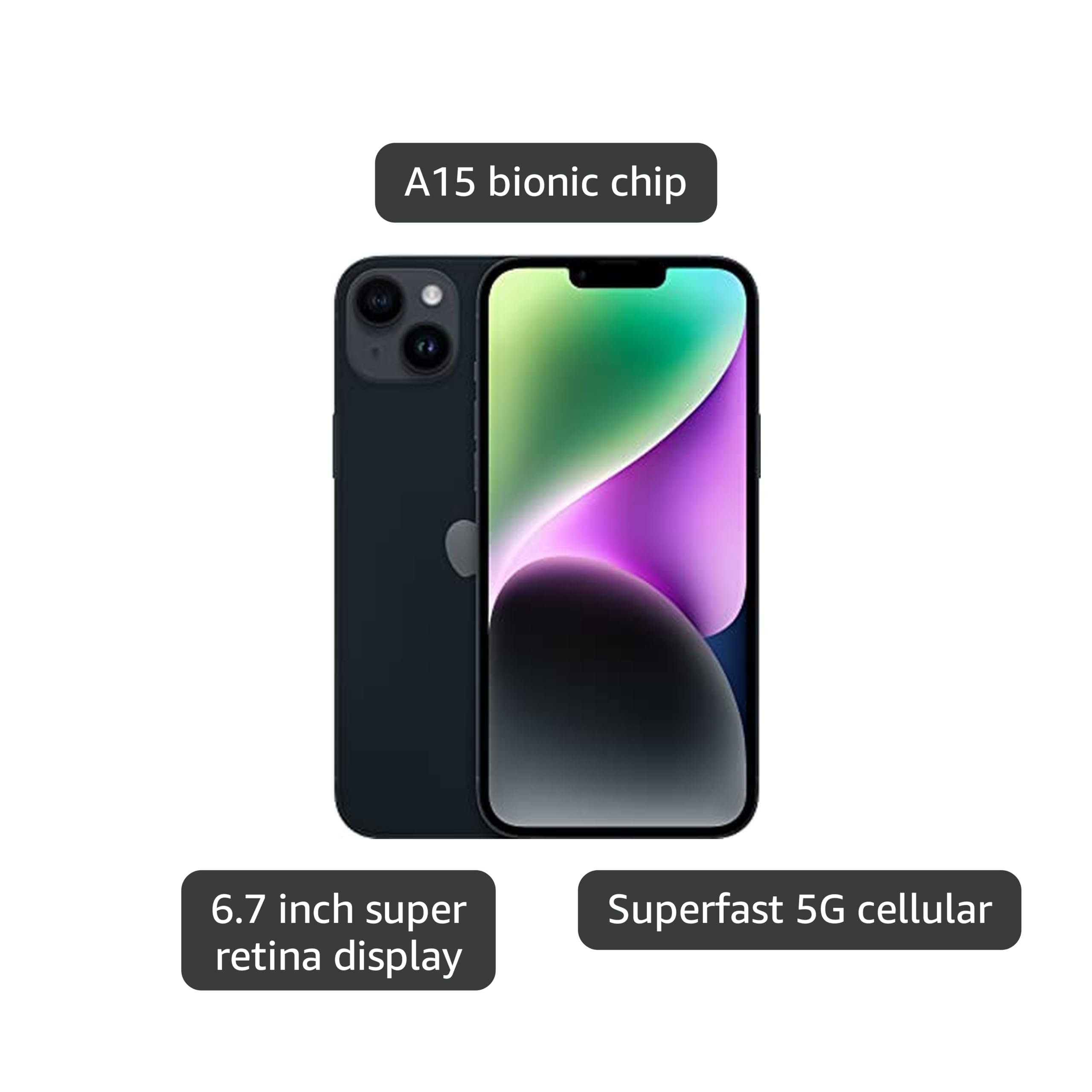 Amazon.com: Apple iPhone 14 Plus, 128GB, Midnight for AT&T