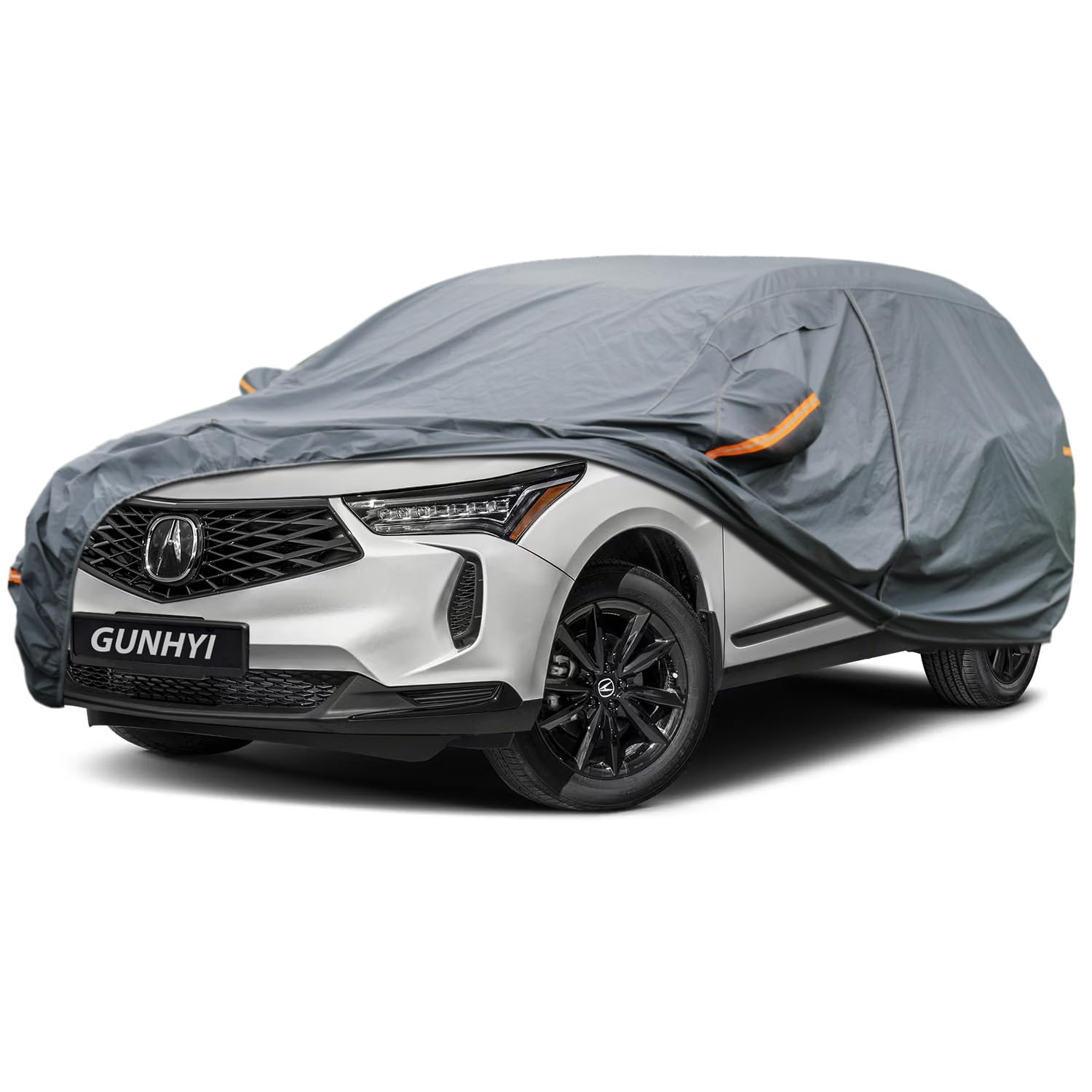 GUNHYI Premium Car Cover Custom Fit Acura RDX, 16 Layers Heavy Duty Car Cover Waterproof All Weather with Zipper Door for Sun Rain Snow Dust Uv Protection
