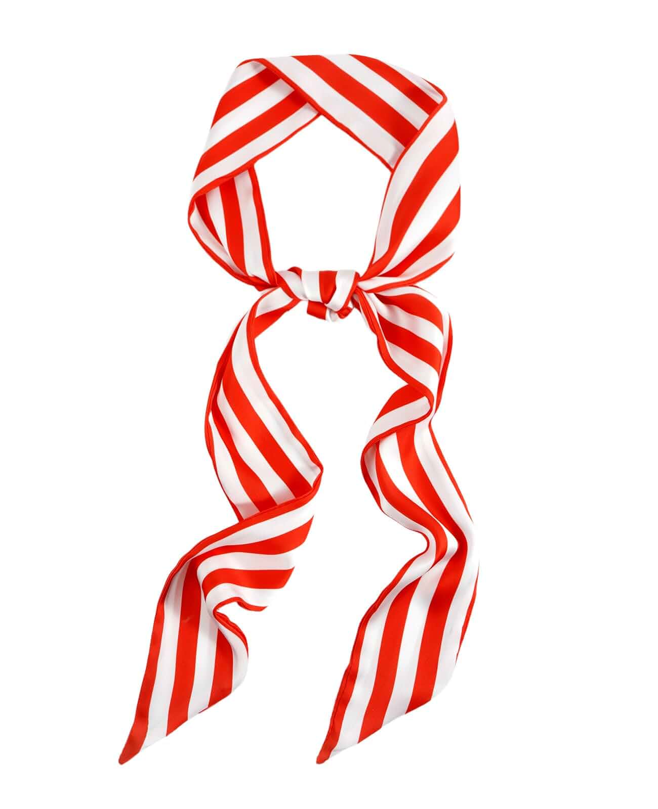 GERINLY Festival Neck Tie Chic Skinny Scarf Hairband Stylish Purse Scarfs Holiday Accessory Striped