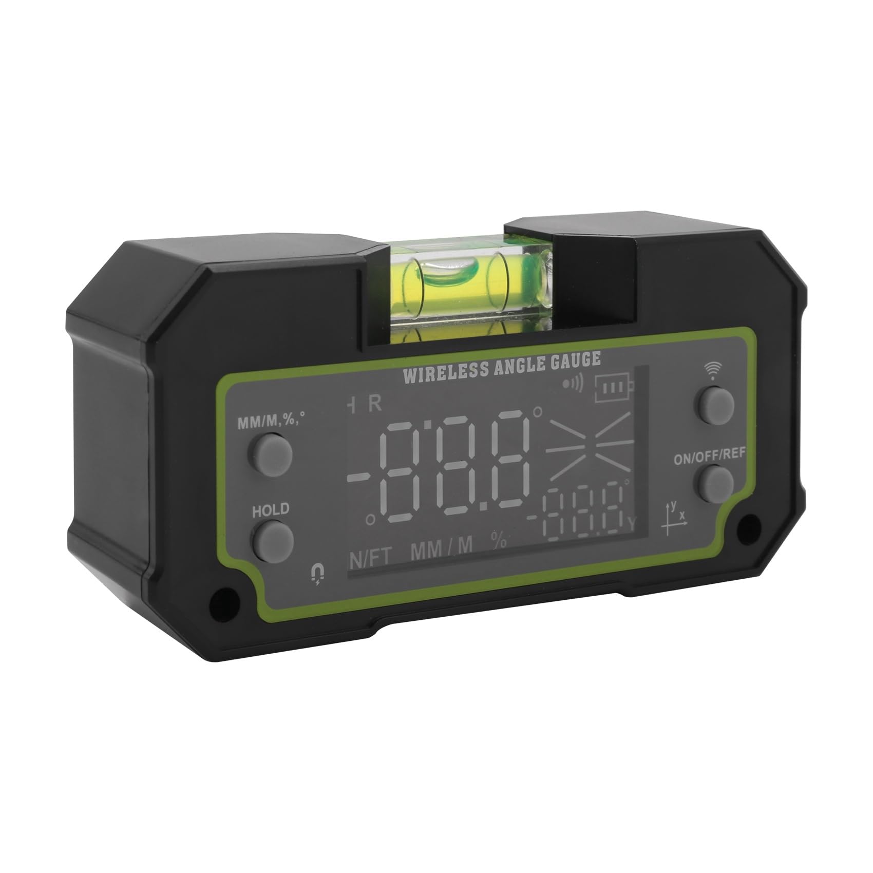 2X Inclinómetro de Bluetooth Transportador Digital de Doble Eje Regla de Ángulo de Medición Biax Caja de Magnético Recargable
