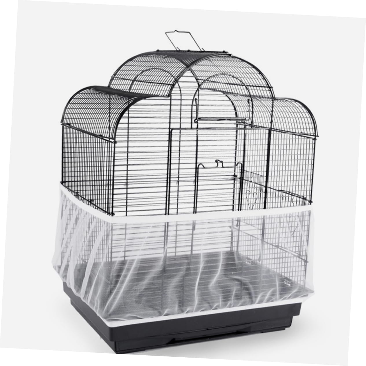 HANABASS 5stücke Birdcage Cover Mit Luftiger Netzstruktur Abdeckung Für Vogelkäfige Schützt Vor Verschmutzung Und Spritzern Installieren Und Für Papageien Und Kleine Vögel