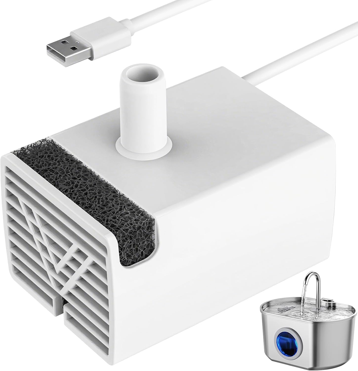 Bomba de agua de repuesto para fuente de gatos Neareal 2.2L