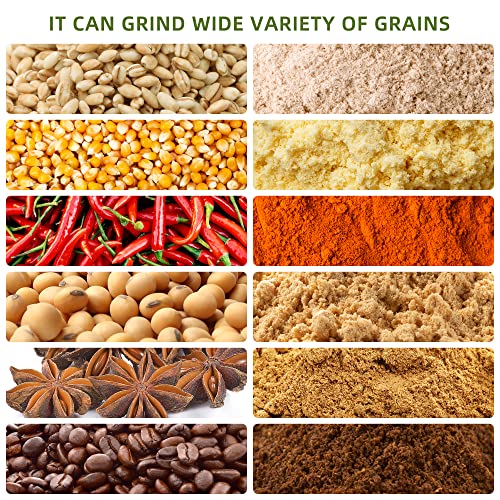 Everygrow Grain Mill Grinder Electric, Grain Grinder Mill, Corn Grinder Electric, Wheat Grinder, Nutrimill, Brew Mill, 6.6 Gallons (25L) #TOP5