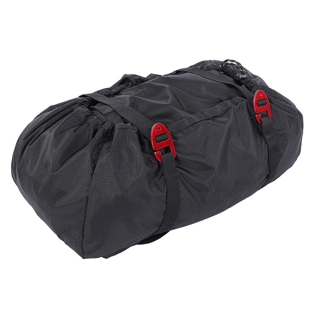 MAGT Bolsa de escalada Oxford Mochila con cuerda para montañismo al aire libre, Negro