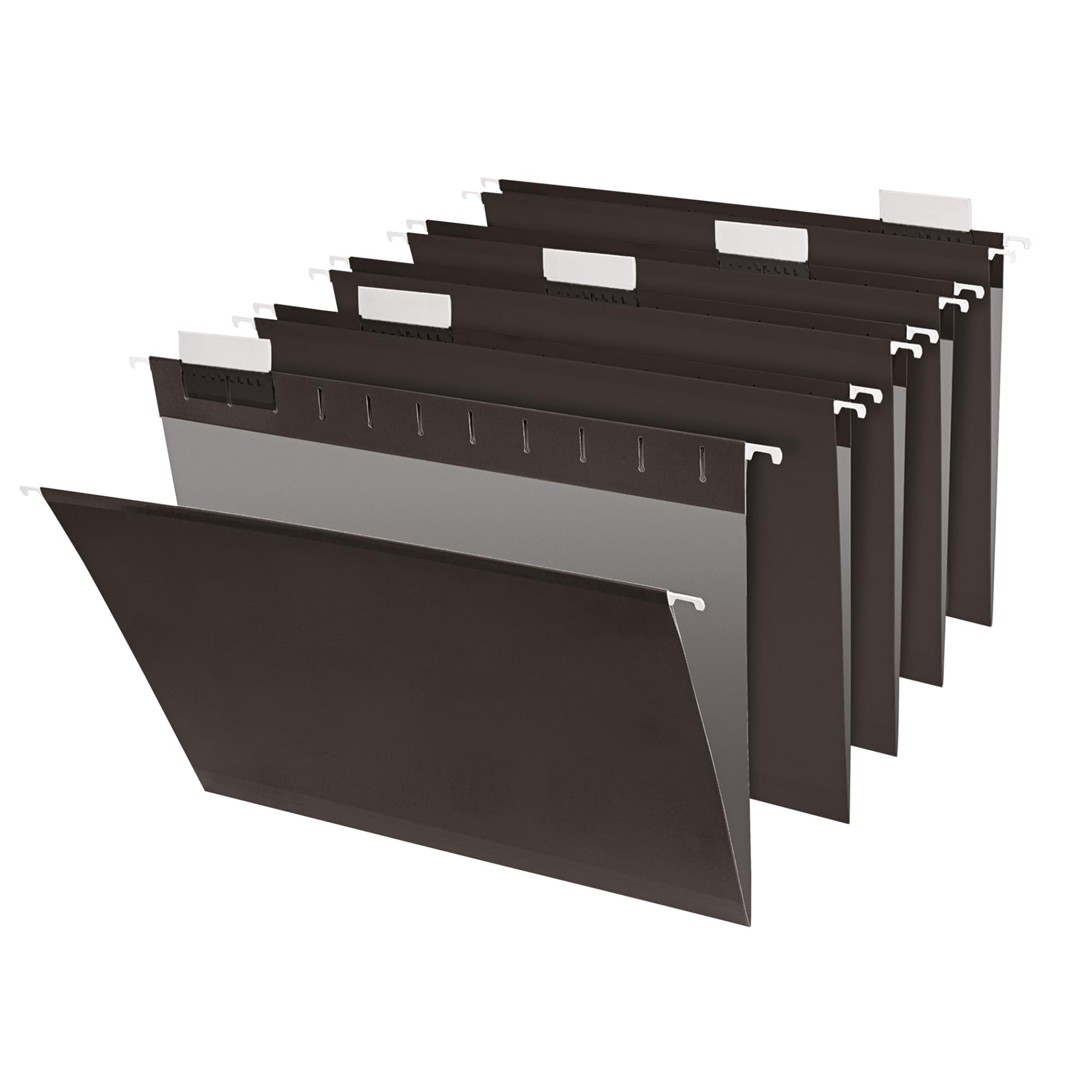 Office Depot® Brand Hanging File Folders, 1/5-Cut, Letter Size, Black, Pack Of 25 Folders