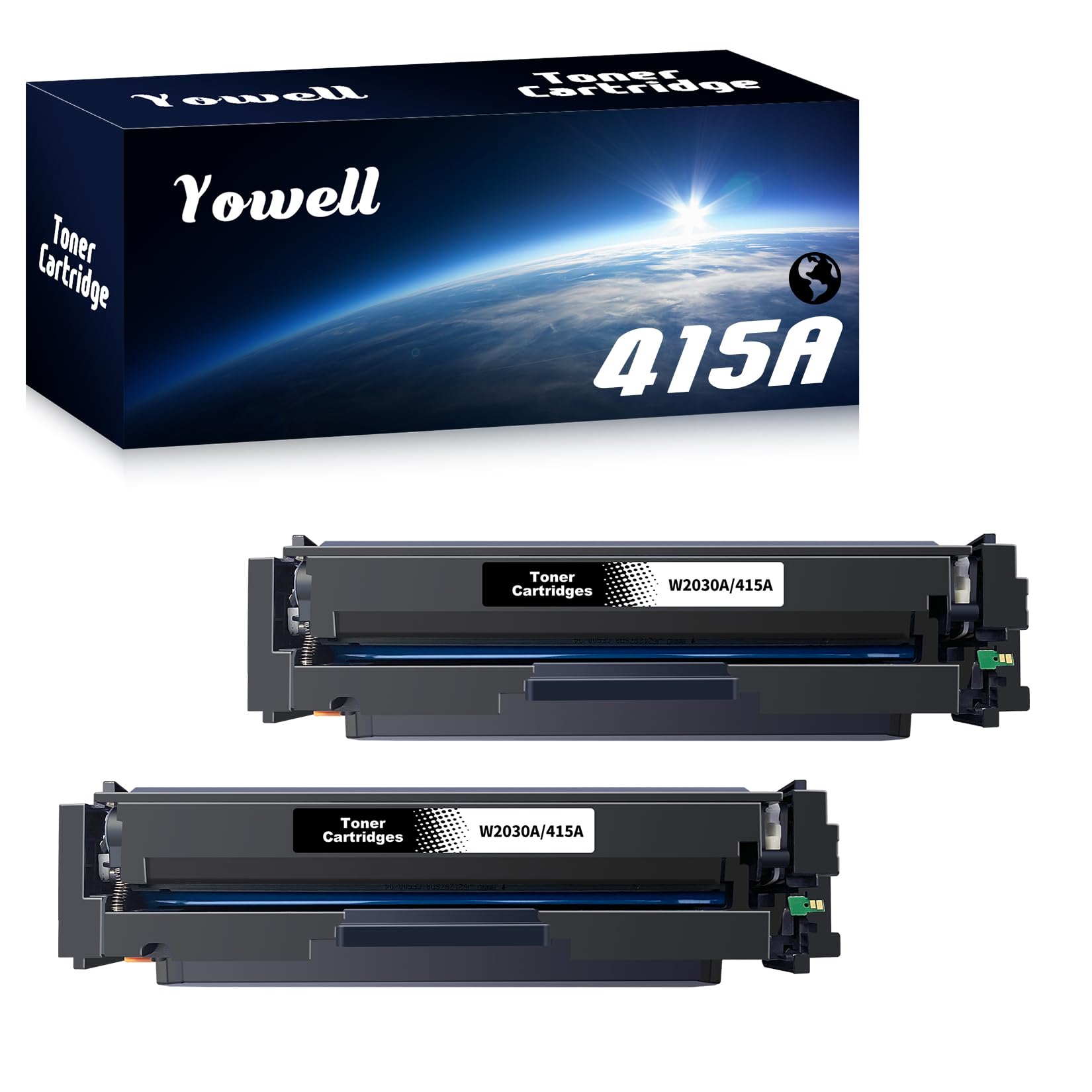 415A toner czarny z chipem kompatybilny z HP 415A toner czarny do tonera HP Color Laserjet Pro MFP M479fdw M479fnw M479dw M479fdn M454dw M454dn W2030A, 2* 415A czarny
