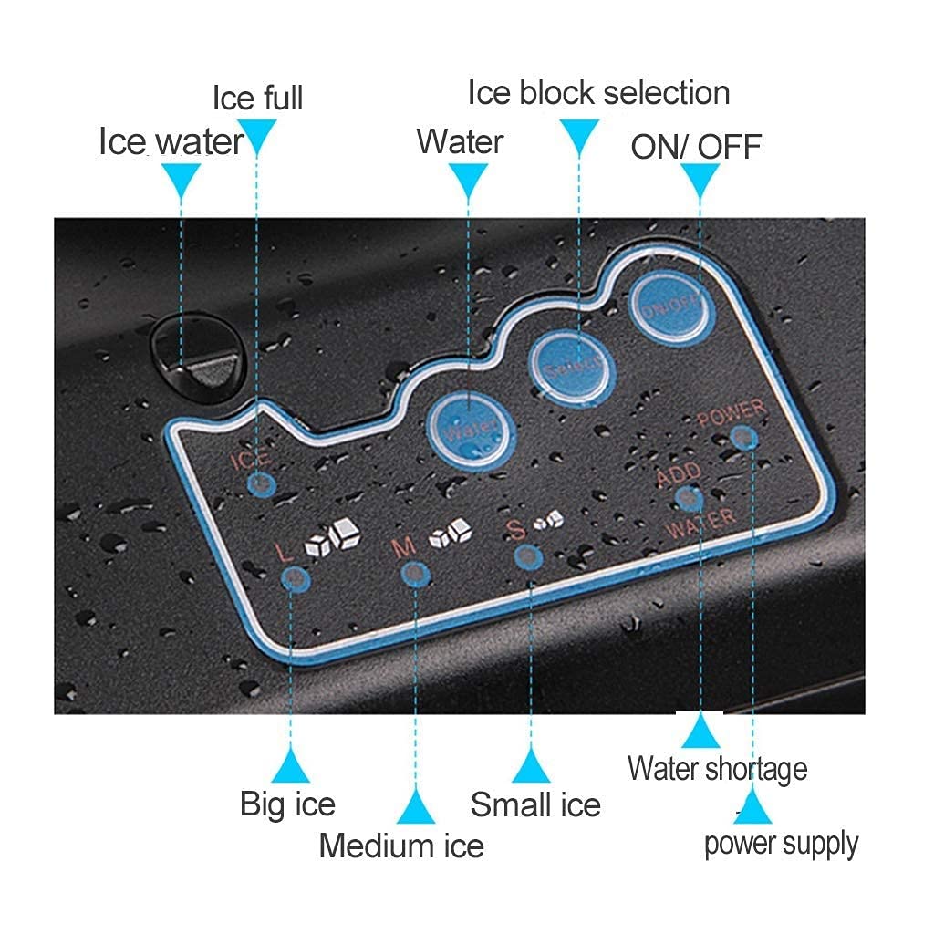 Ice Cube Maker Ice Maker With LED Display 2in1 Water Dispenser Built-In Ice Cube Maker Machine Counter Top Up To 25kgs 8-12 Min on Fridge.com - View 6
