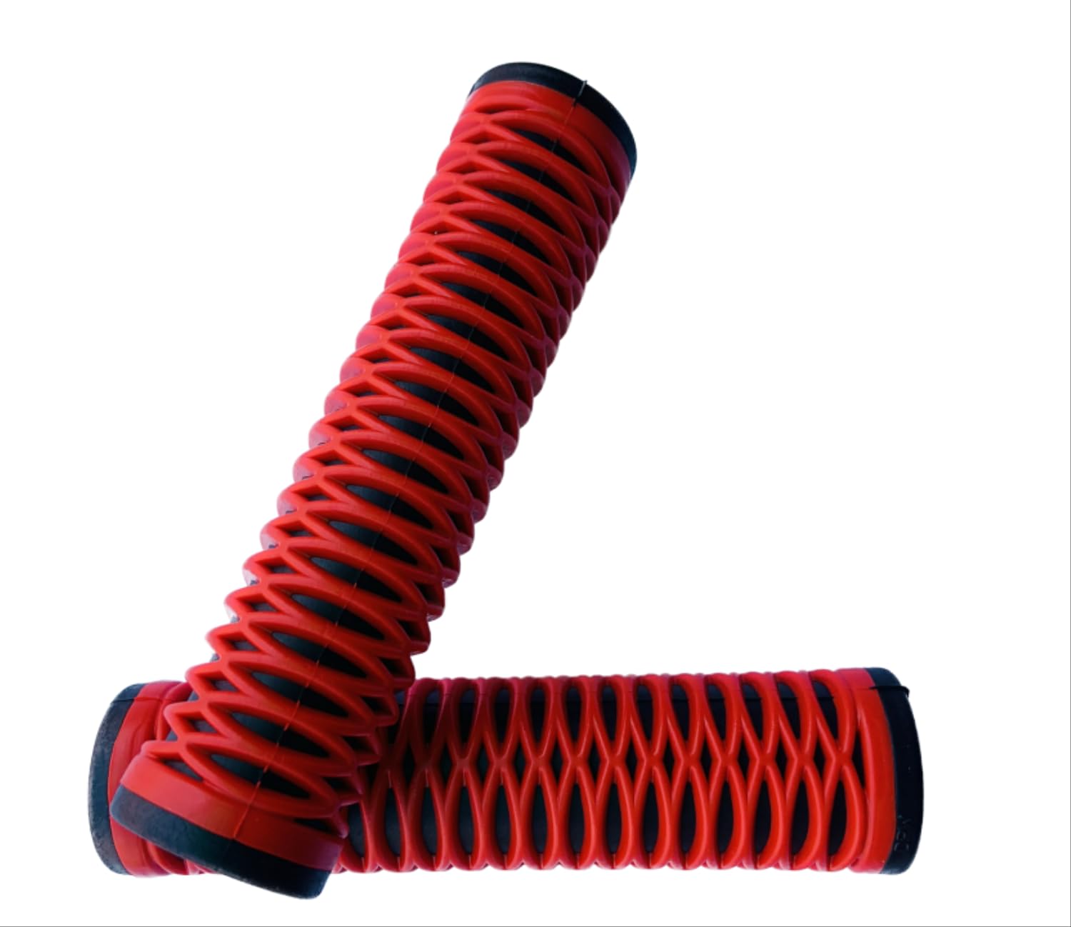 Ilsha® Bicycle Handlebar Grip Set Soft Rubber Non Toxic Anti-Slip Standard Size Fancy Cycle Handle Grip Length 12.5 cm (Ring Design)