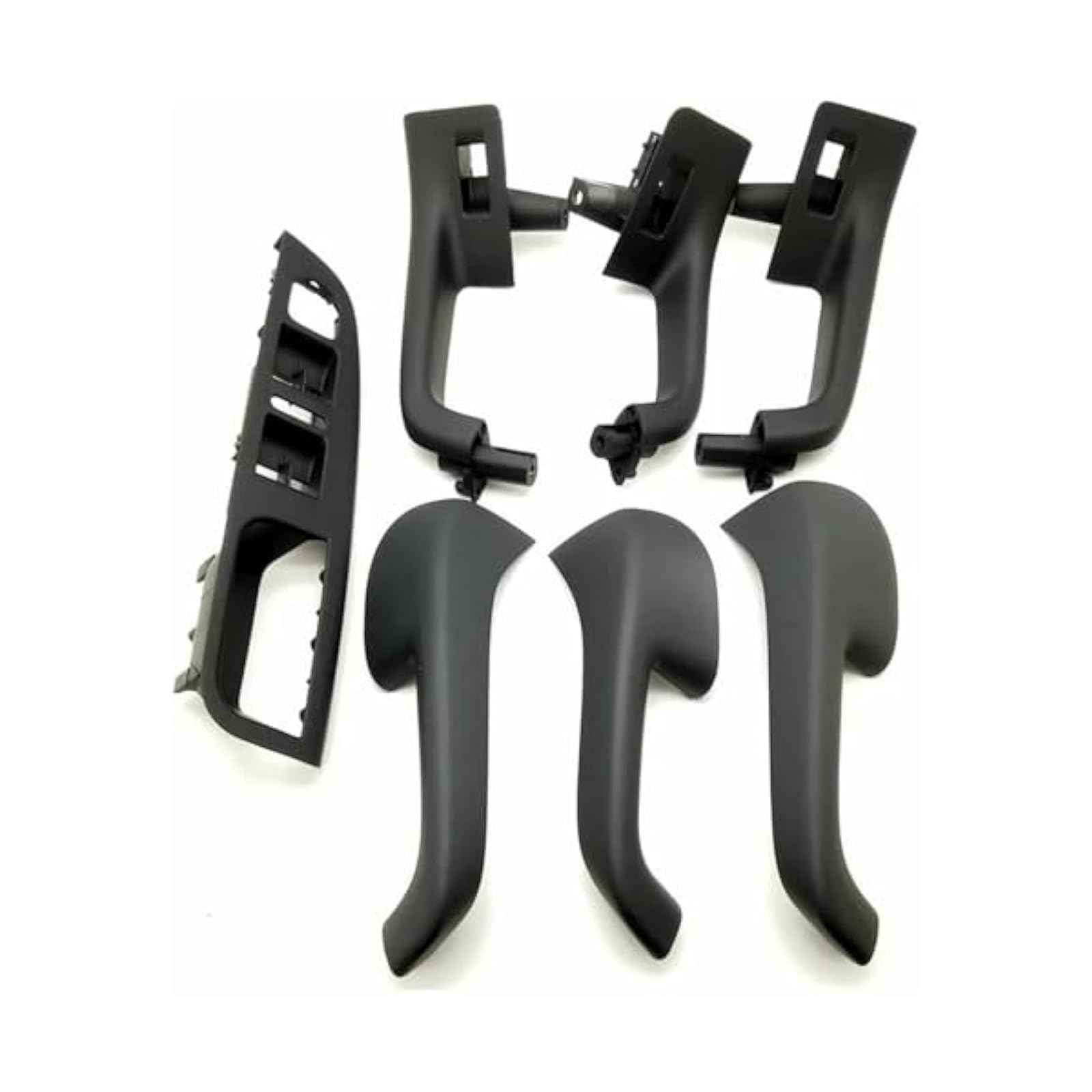Fahbstr 7Pcs Car Inner Handle Car Interior Door Handle Grab Cover For Vw For Golf 5 Gti Mk5(7Pcs)