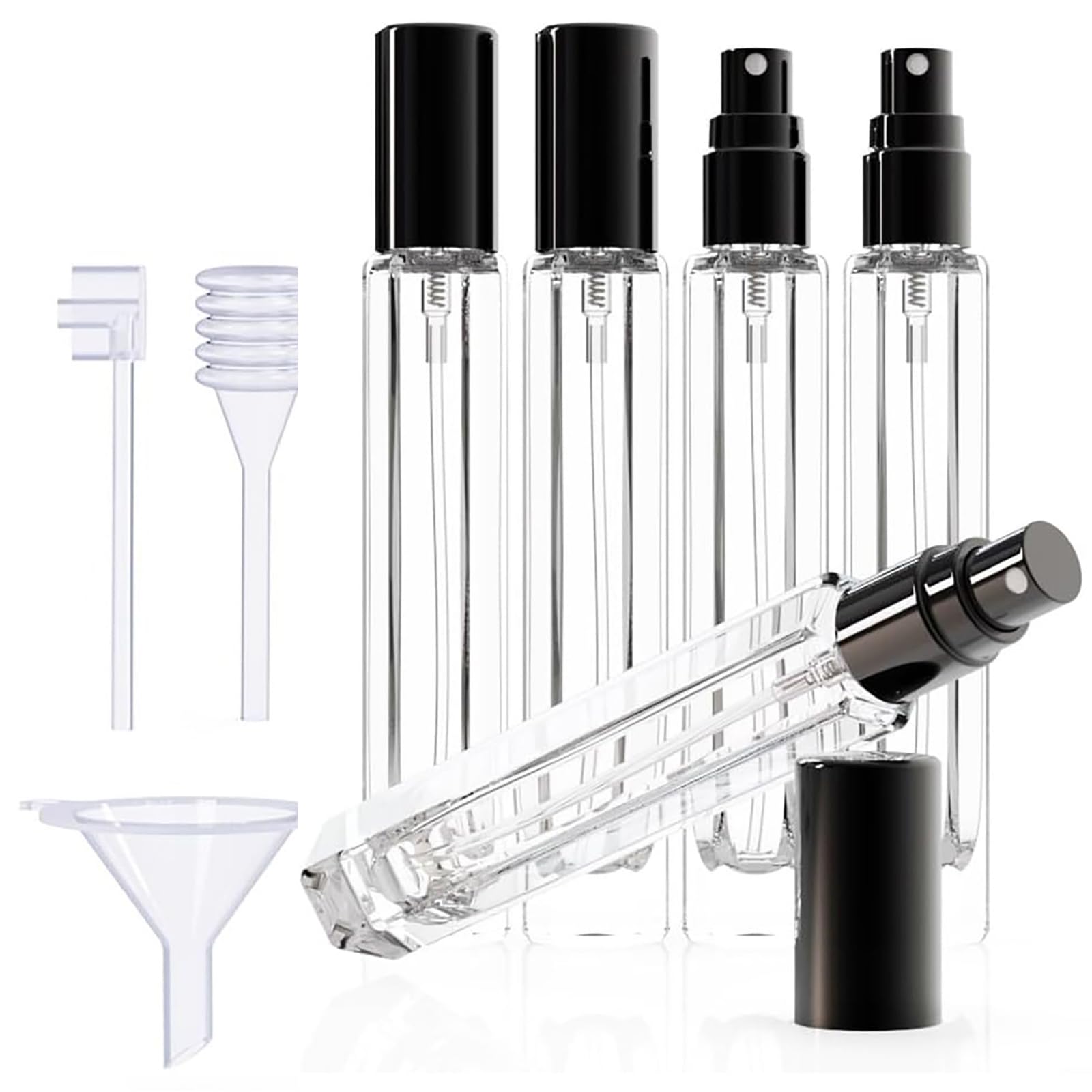 YROHGKPN 5 Piece Portable Perfumes Bottle Set Glass Sprayers with Nozzle Ideal Fragrances Dispenser Portable Perfumes Sprayers