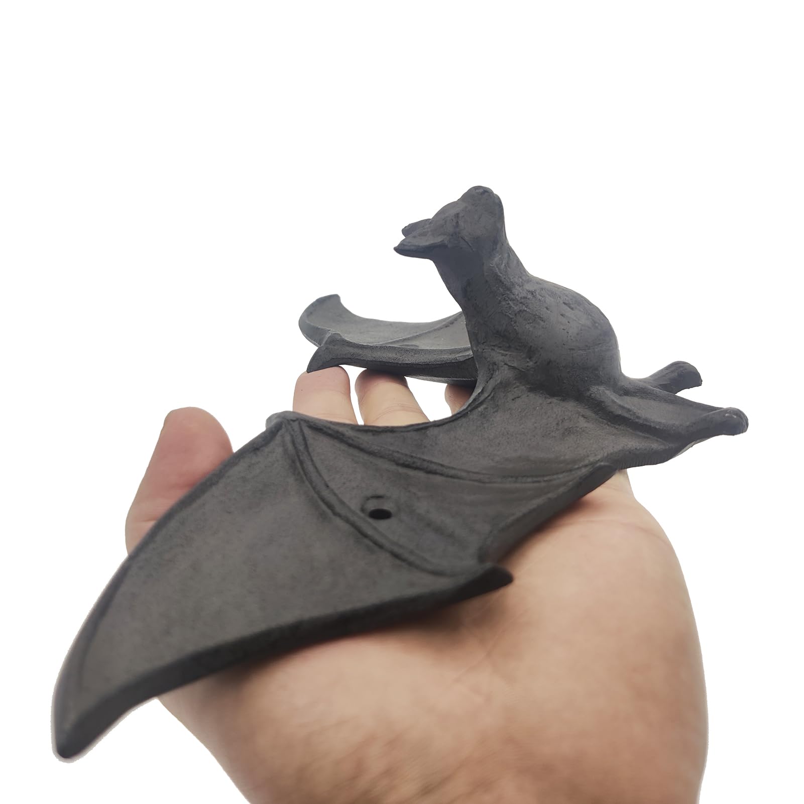 Ganci Da Parete Decorativi In Ghisa A Forma Di Pipistrello: Rustici, Multiuso, Porta Cappelli/Chiavi/Asciugamani, 26,5x7,5x12 Cm