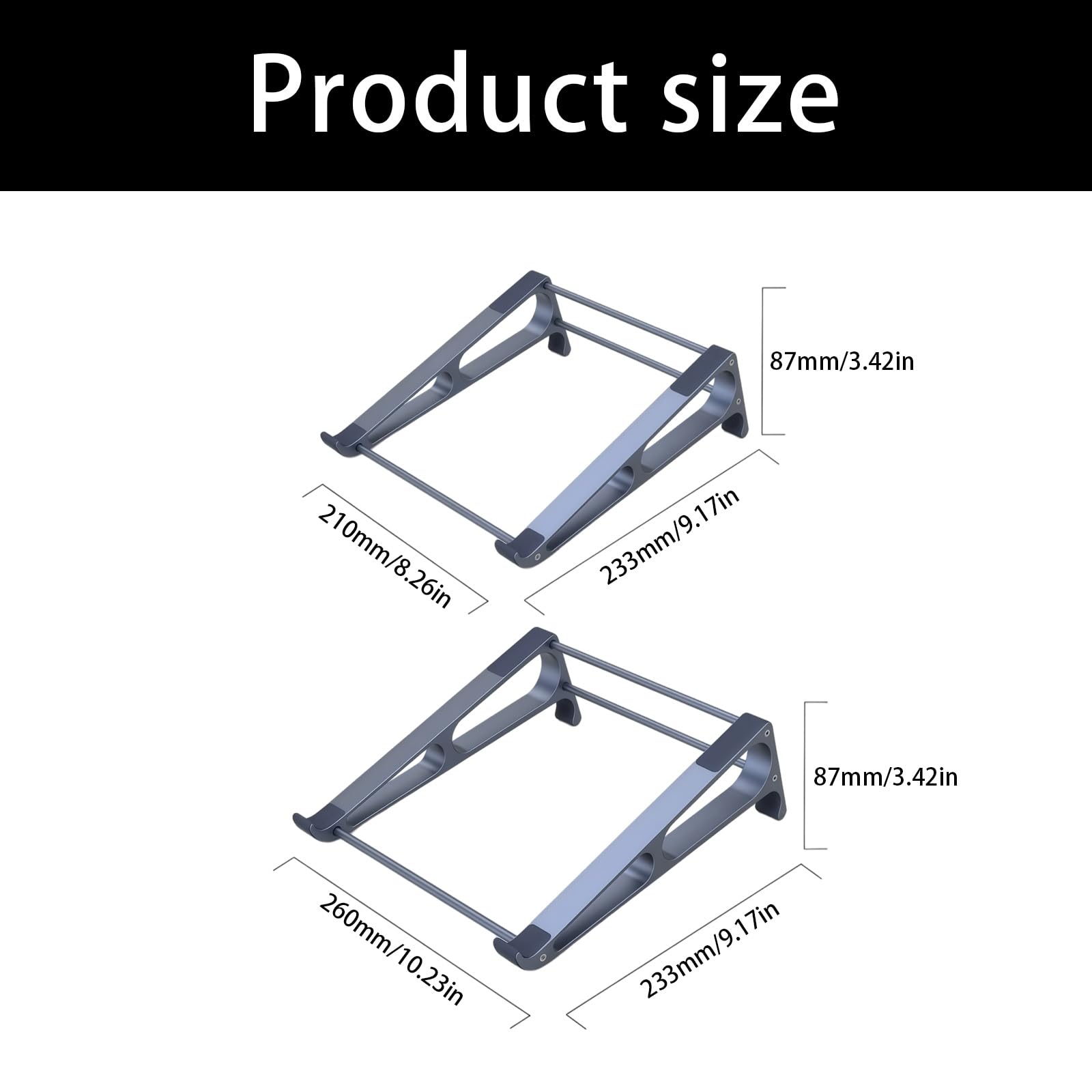Supporto per computer portatile in lega di alluminio Supporto da tavolo verticale portatile per tablet Supporto da tavolo per laptop Supporto ergonomico per computer portatile per