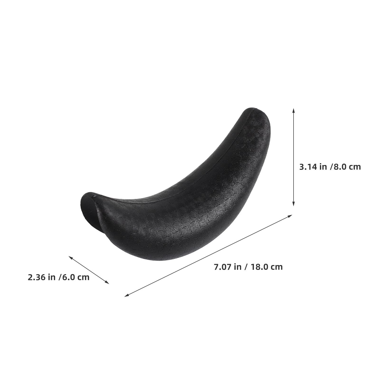 4 Cojines Cervicales Negros de Goma para Lavabo de Champú en Salón de Belleza, Almohada E Higiénica para Soporte de Cuello y Cabeza