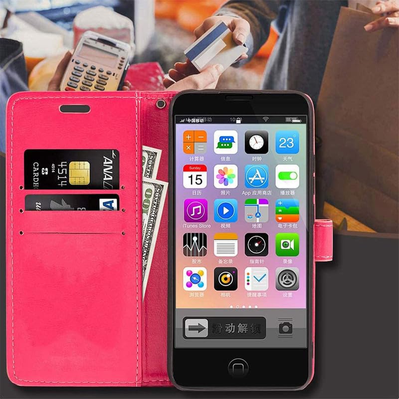 YQINHHME per Honor 200 Smart (6.80) Custodia Flip Cover + Vetro Temperato, PU Pelle Flip Stand Slot Schede Case Custodia con 9H Durezza Pellicola Protettiva - Black