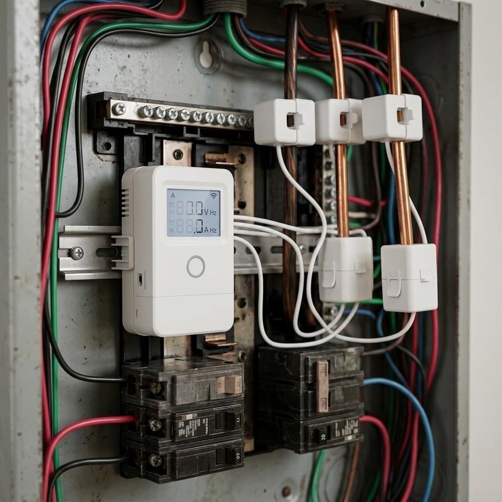 per contatore di energia WiFi Tuya 3 canali 80A per morsetti ct per