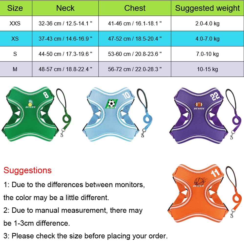 FUNAT Summer Breathable Pet Chest Harness, Soft Mesh Dog Harness and Leash Set, Sports Puppy Chest Harness Dog Traction Rope - Image 2