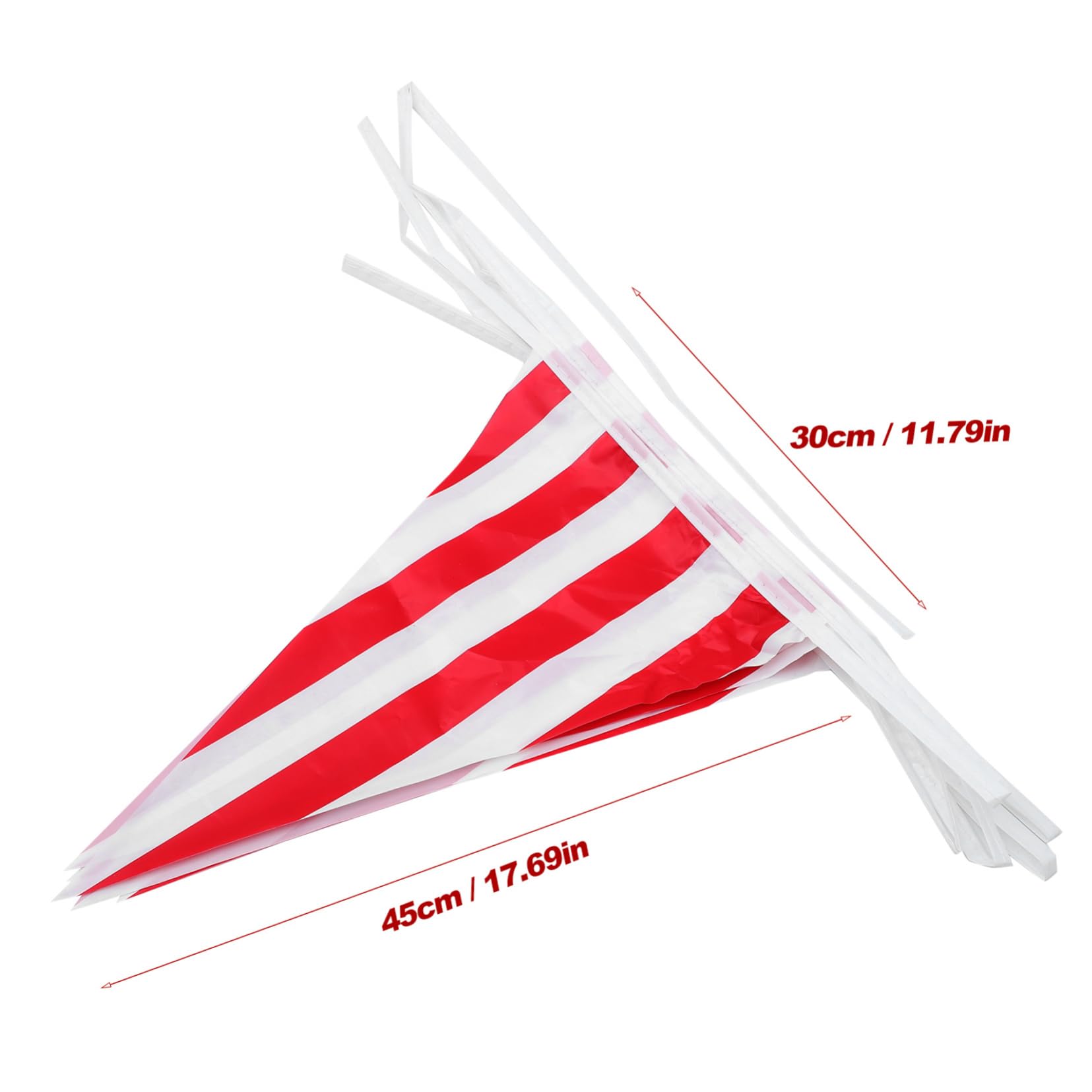 Vaguelly 5zestawy Sztuk Czerwono-białych Flag Partyjnych Girlanda Dekoracyjna Przyjęcie Idealna Urodziny Wesele Shower i Inne Okazje Tematyczne