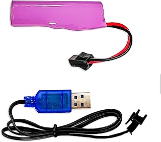 BEZGAR Spare Parts Accessories - 3.7V 600mAh Rechargeable Li-ion Battery (1) + USB Charging Cable (1) TD141 Remote Control Car(New Version)