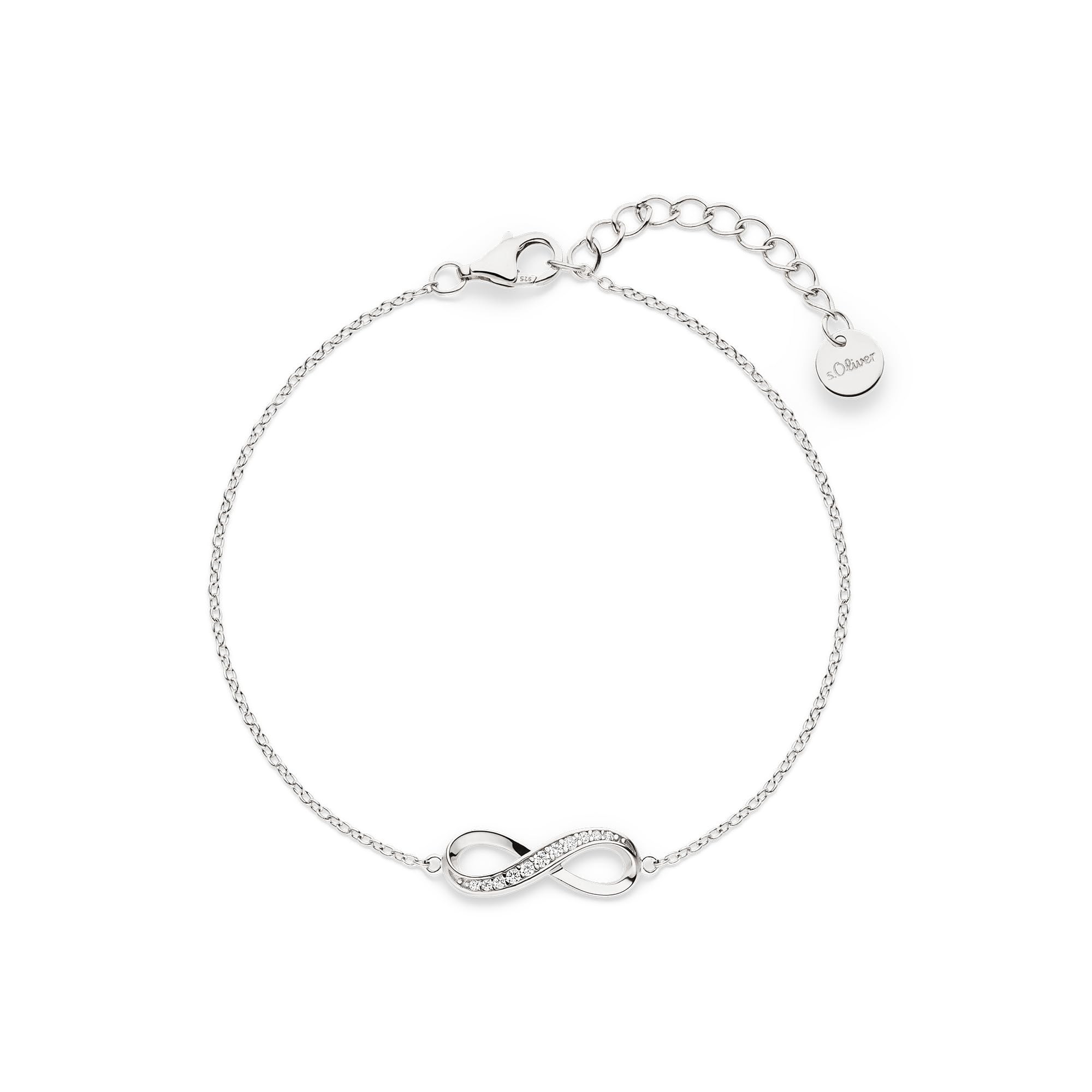 s.Oliver Damen Schmuck – Halsketten, Armbänder und Ohrstecker aus 925 Silber mit verschiedenen Infinity Designs – Alltagstauglich, Elegant & Zeitlos – Perfekte Geschenkidee