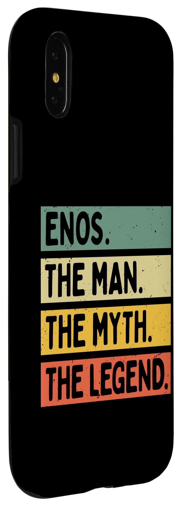 iPhone X/XS Enos The Man The Myth The Legend Funny Personalized Quote Case - Image 3