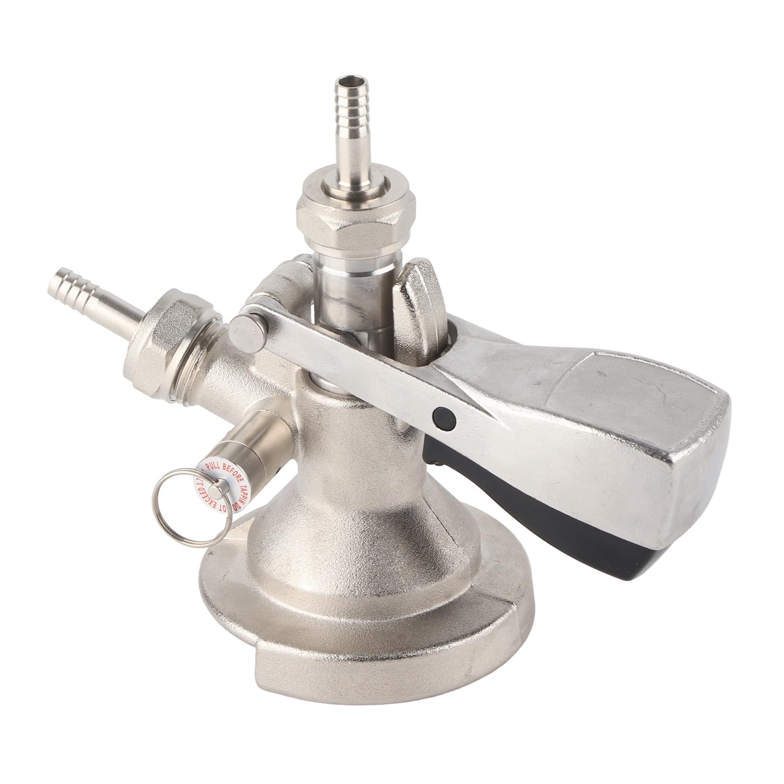 Coupleur de Fût de Bière de Type A Tireuses à Bières avec Soupape de Surpression de Sécurité en Acier Inoxydable 304 Distributeur de Robinet de Fût, Connecteur de Fût pour la Plupart des Fûts de Bière
