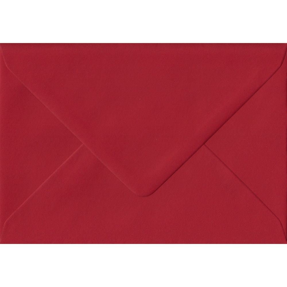 Pack of 25 Scarlet Red 82mm x 113mm Gummed 100gsm C7/A7 Card Coloured Envelopes