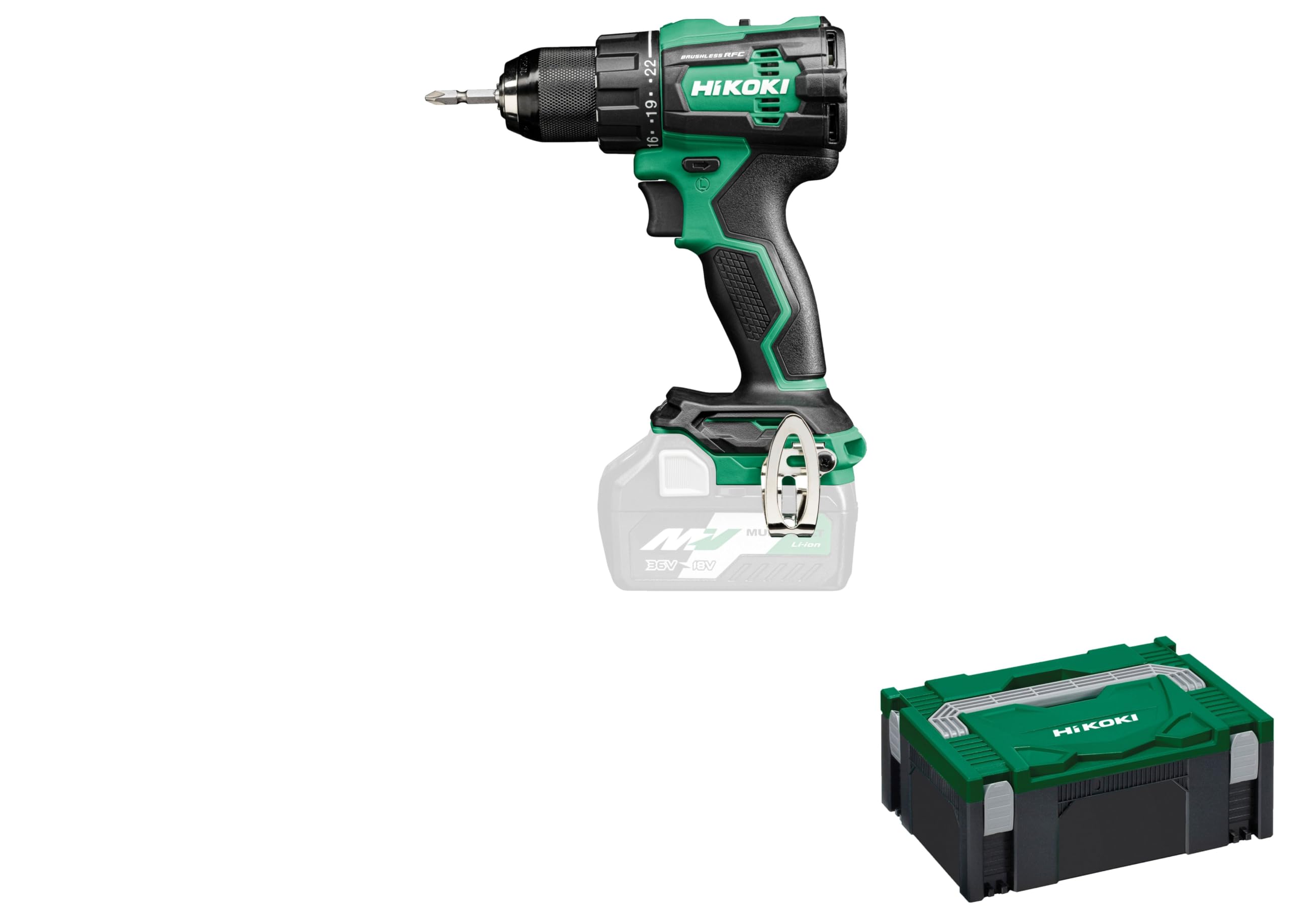 Perceuse visseuse 140 Nm HiKOKI DS18DEW2Z moteur sans balais mandrin 13mm mandrin robuste de serrage