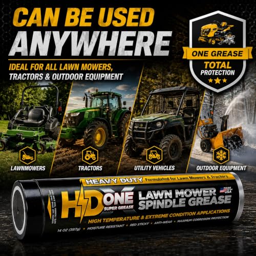 Image of HD Switch 2 Pk High Temperature Bearing Grease Designed for Tractor Lawn Mower Spindles Wheels &more for Toro Exmark Husqvarna Cub Cadet Scag Bad Boy Hustler Snapper Ferris Kubota Craftsman John Deere