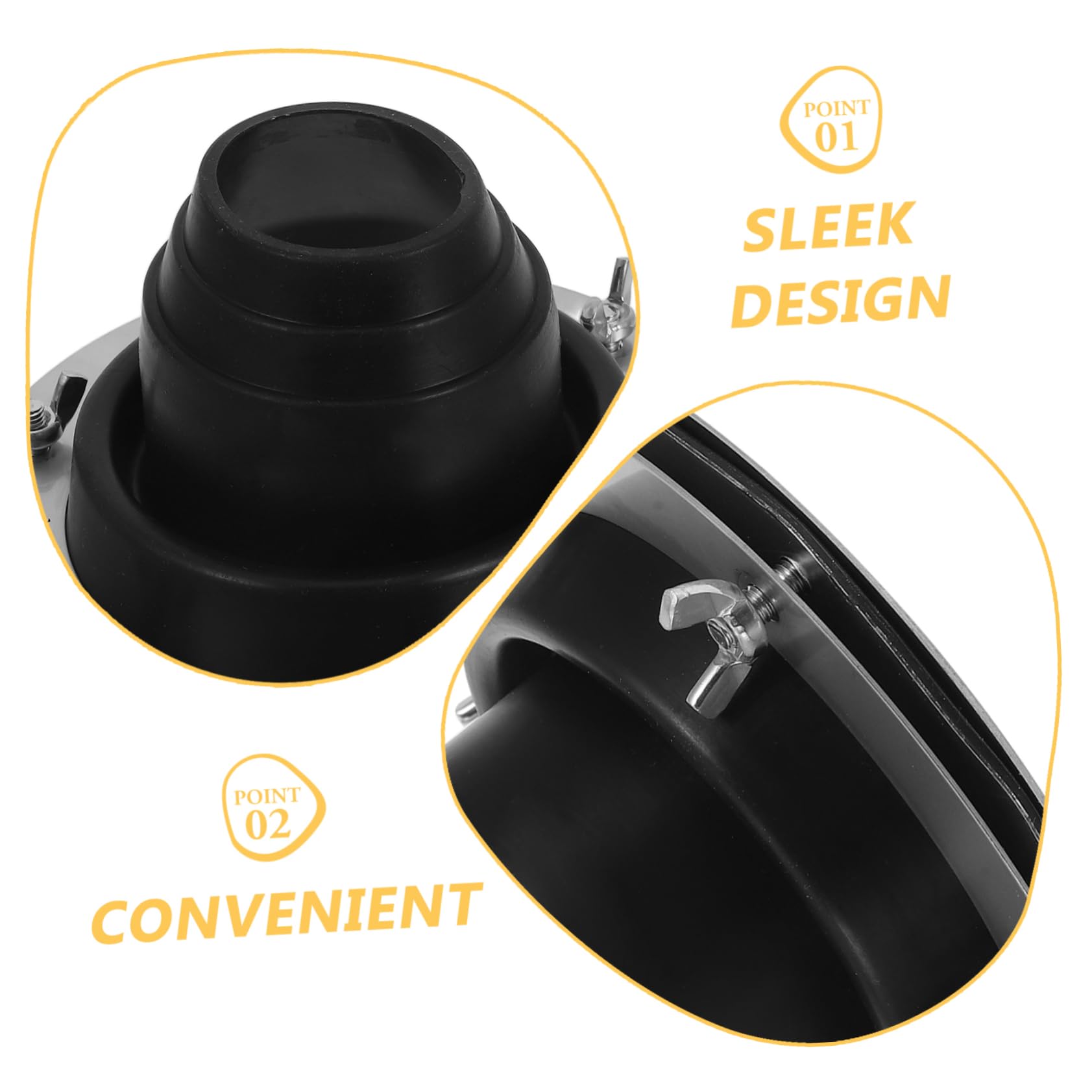BESPORTBLE Protector contra Quemaduras de Chimenea Conector de Silicona Ignífugo para Estufa de Carpa para Camping al Aire Material de Acero Inoxidable Seguro