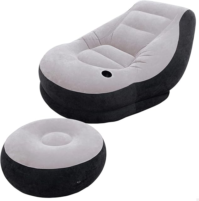 Intex - Lounge chair inflatable grey/black