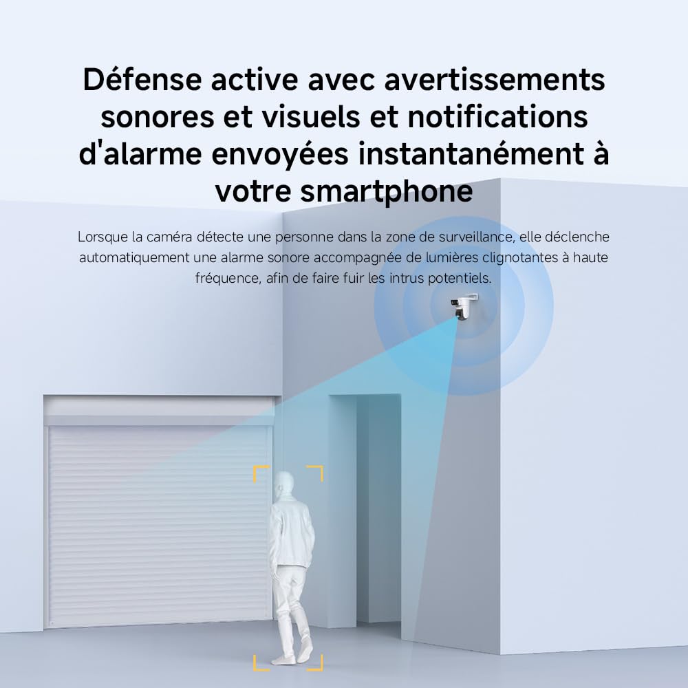 Xiaomi Outdoor Camera CW500 Dual | Double Objectif 2.5K Ultra HD | Détection IA & WiFi 6 | Caméra de Surveillance PTZ 360° & Vision Nocturne Couleur