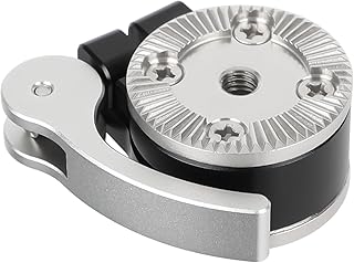CAMVATE Quick Adjust Rosette Adapter with M6 Female and Male Mounts (Silver Lever) - 3473