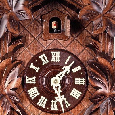Reloj cucú 5 follajes, pajarito