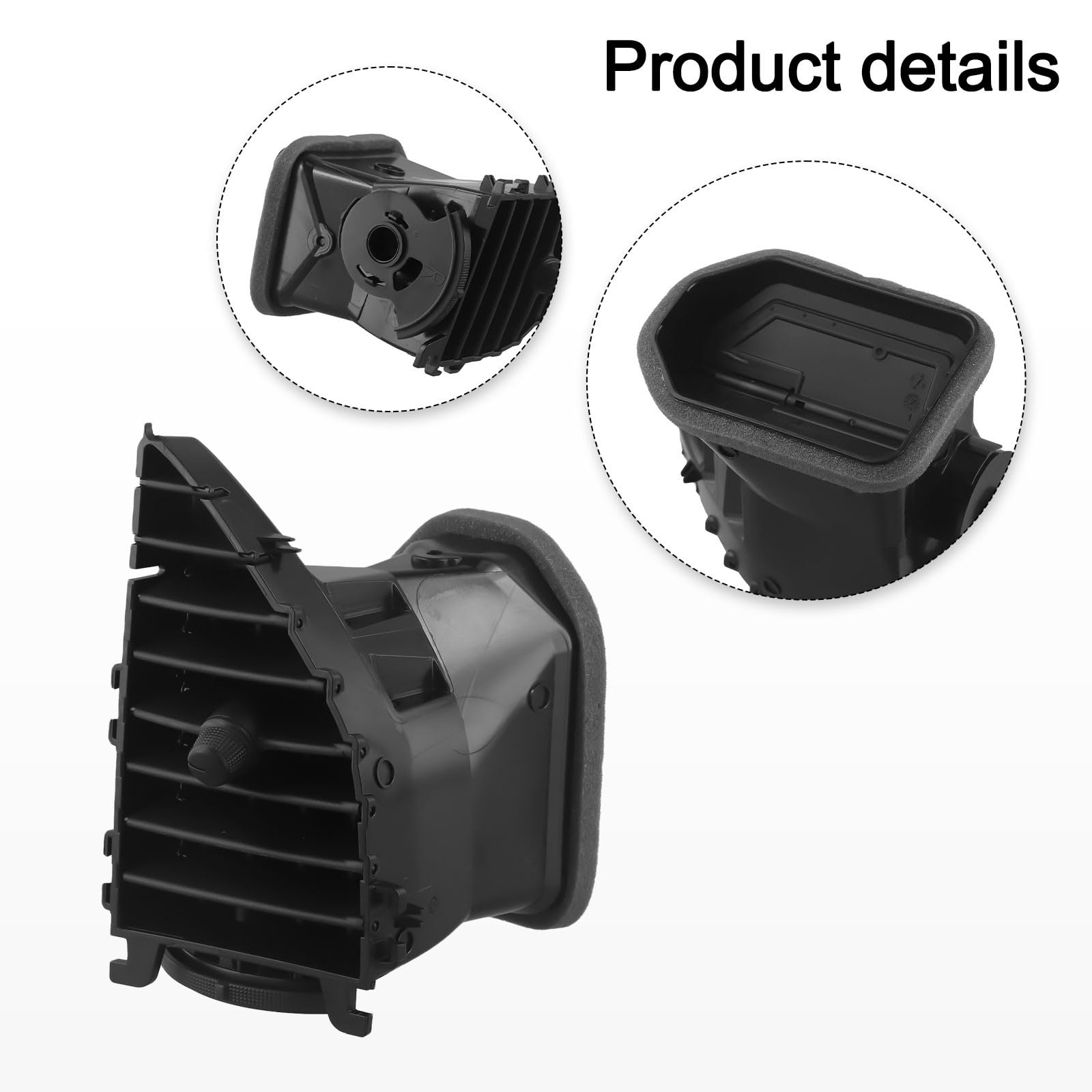 Lüftungsgitter für Mercedes-Benz für Vito W447 2015+, rechte Mitte, schwarzes ABS-Ersatzteil A4478300654