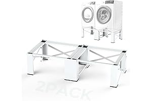 28" Dual-Pack Washer Dryer Standing Laundry Pedestals