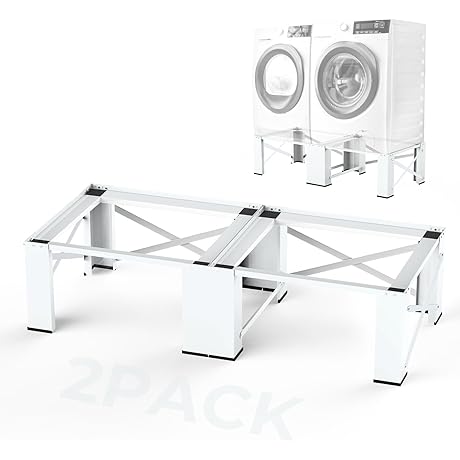 28" Dual-Pack Washer Dryer Standing Laundry Pedestals