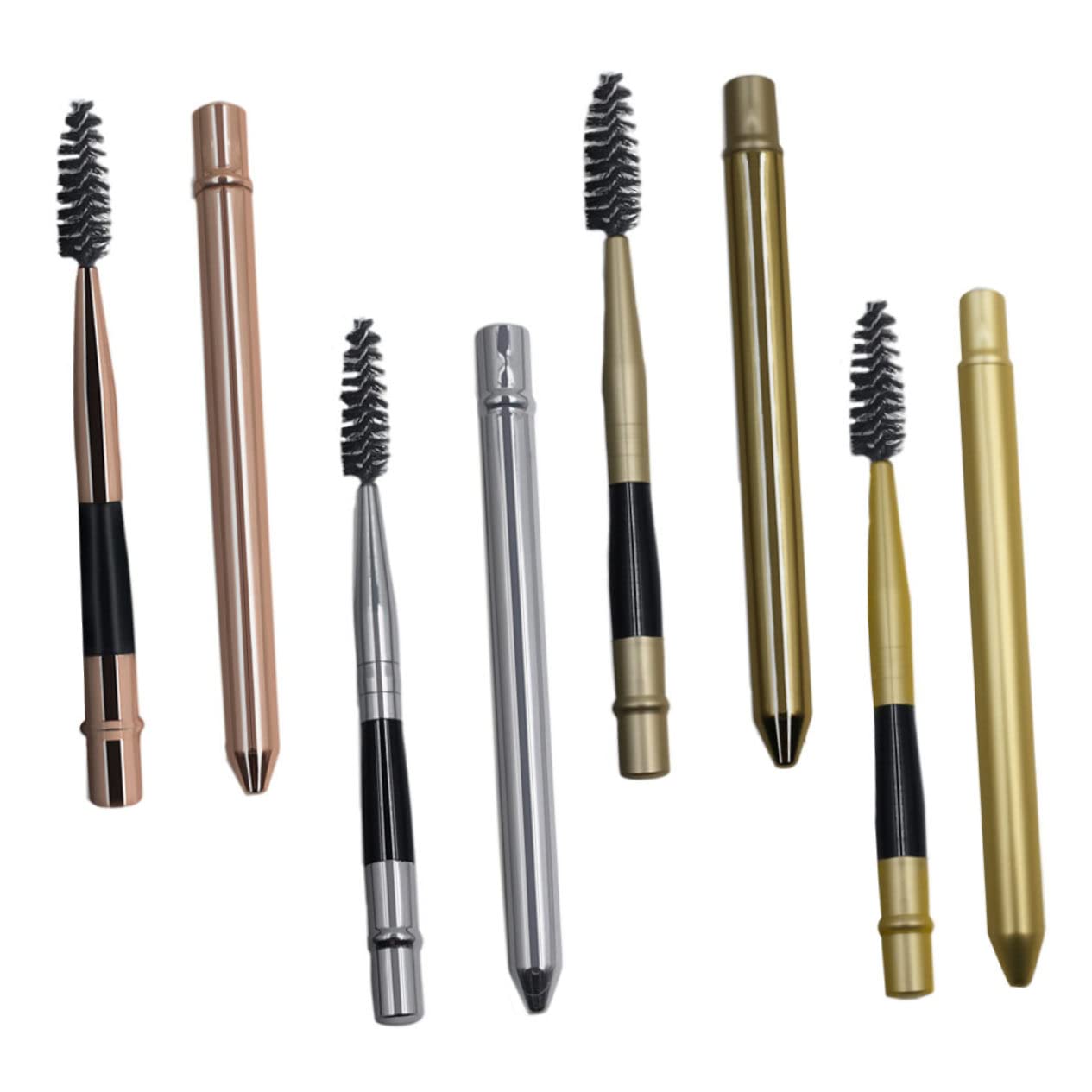 8pcs Eyelash Curling Tool Mascara Wands Makeup Eyeshadow Applicators Eyelash Brush Ergonomic for Women Lightweight
