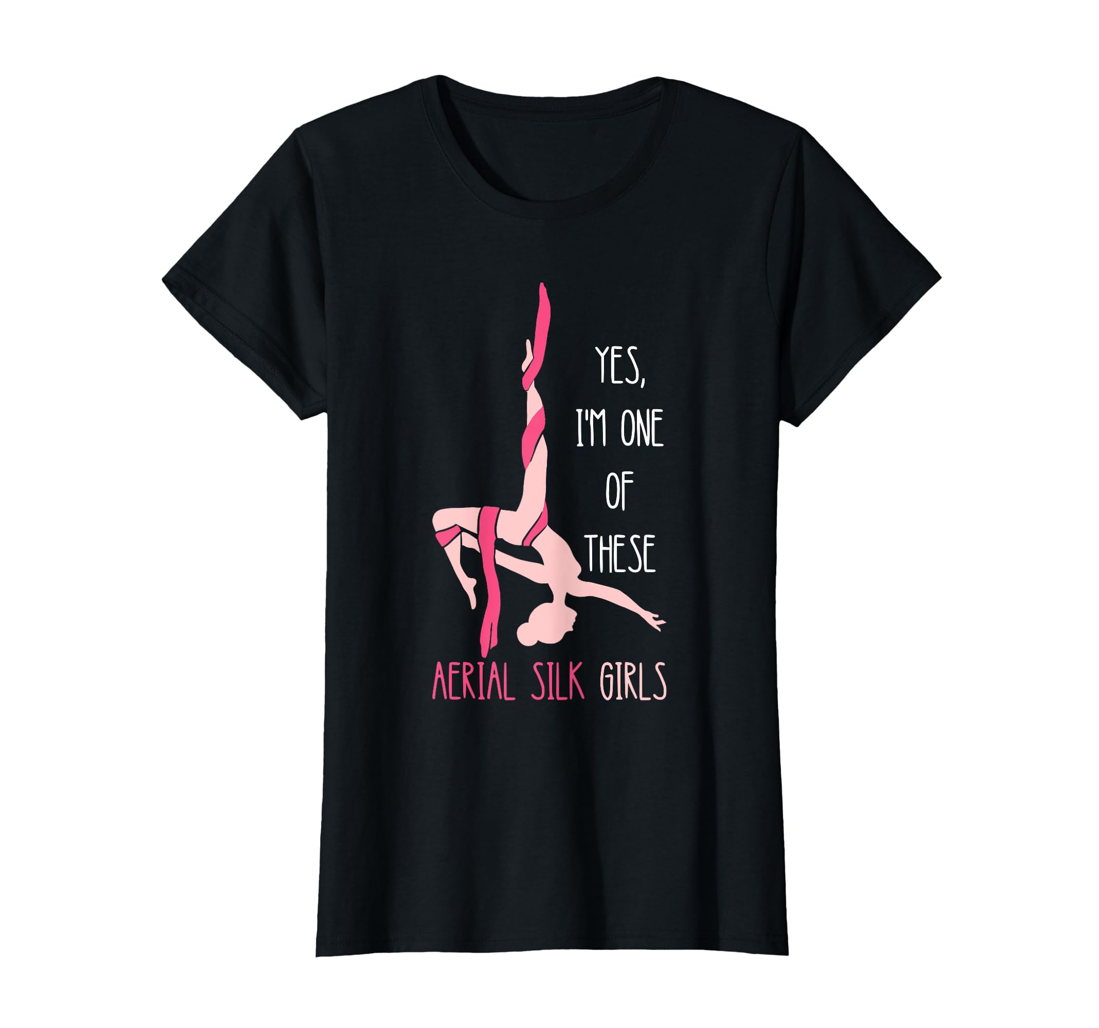 Aerial Silk Girl Hanging Aerialist Air Acrobatic Aerial T-Shirt