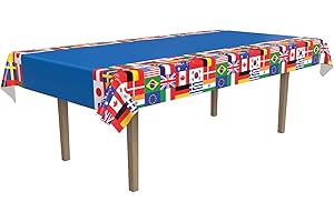 Beistle International Flag Plastic Tablecover: Decorate Like an Olympian