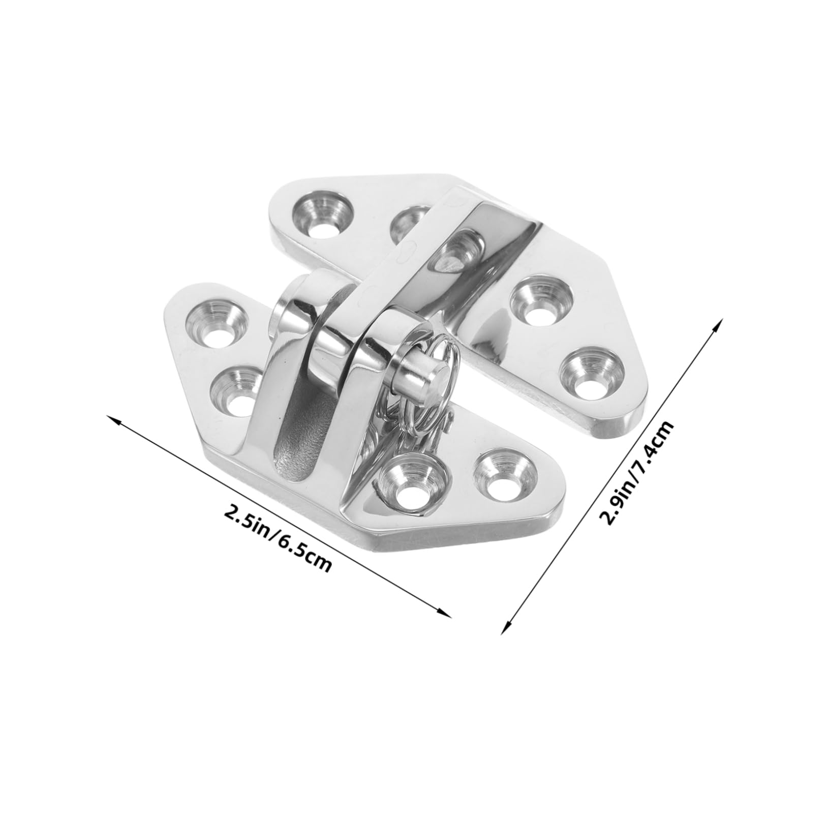 STOBAZA Essential Marine Hinge Kit 2pcs Stainless Steel Hinges for Heavy Duty Yacht Doors