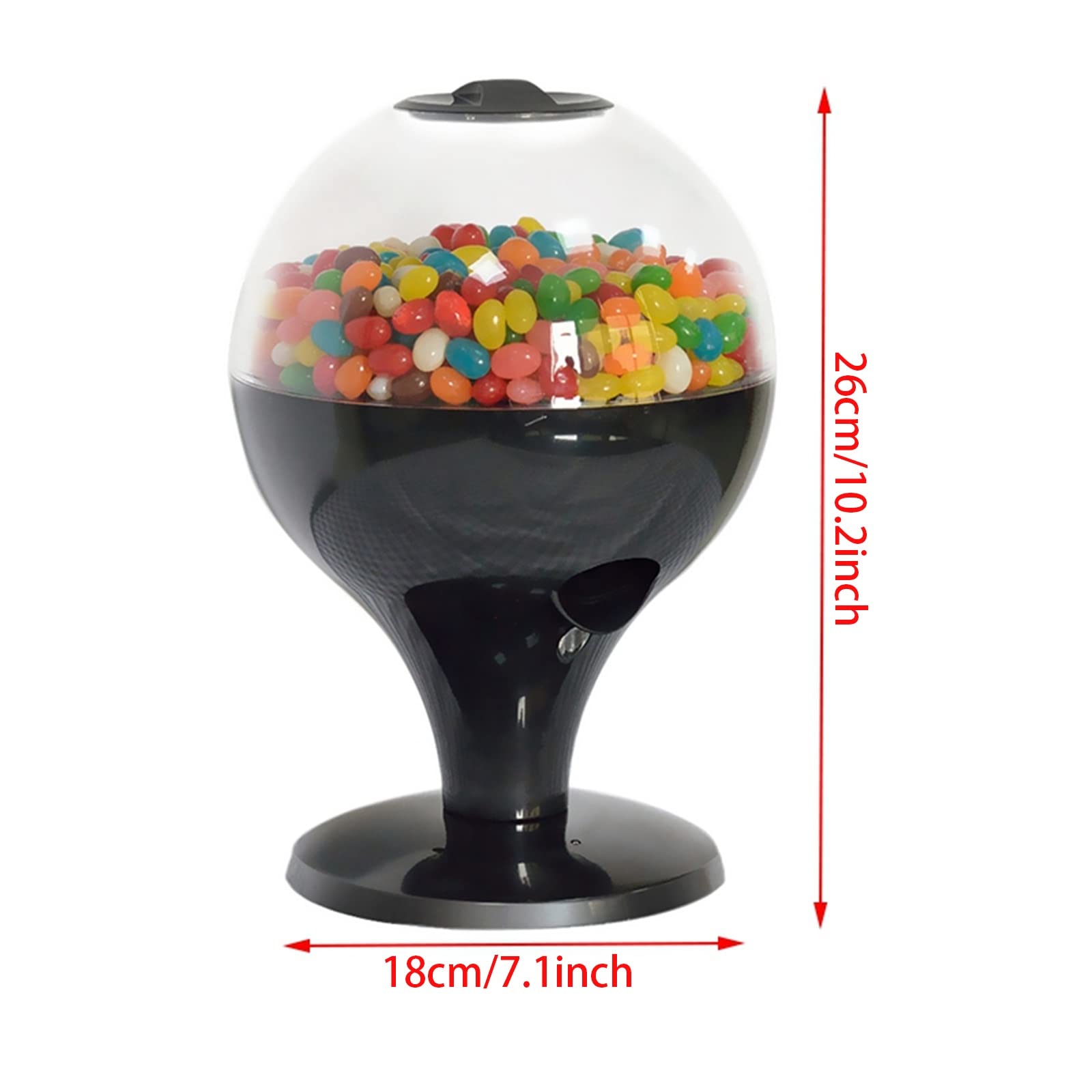 Dispenser di Caramelle attivato dal Movimento for Frutta a Guscio, Snack, sensore touchless for Contenitore for Dolci a Mani libere, Facile da riempire, for Bambini, Adulti, a Batteria