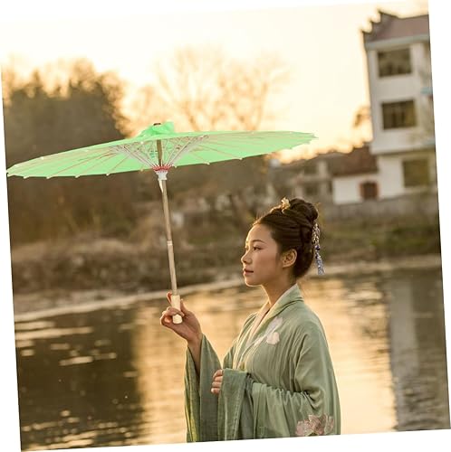 Miniatura 9 de PACKOVE 2 unids paraguas de papel para bodas danza clásica accesorios cosplay paraguas chino paraguas artesanía paraguas de papel aceite paraguas