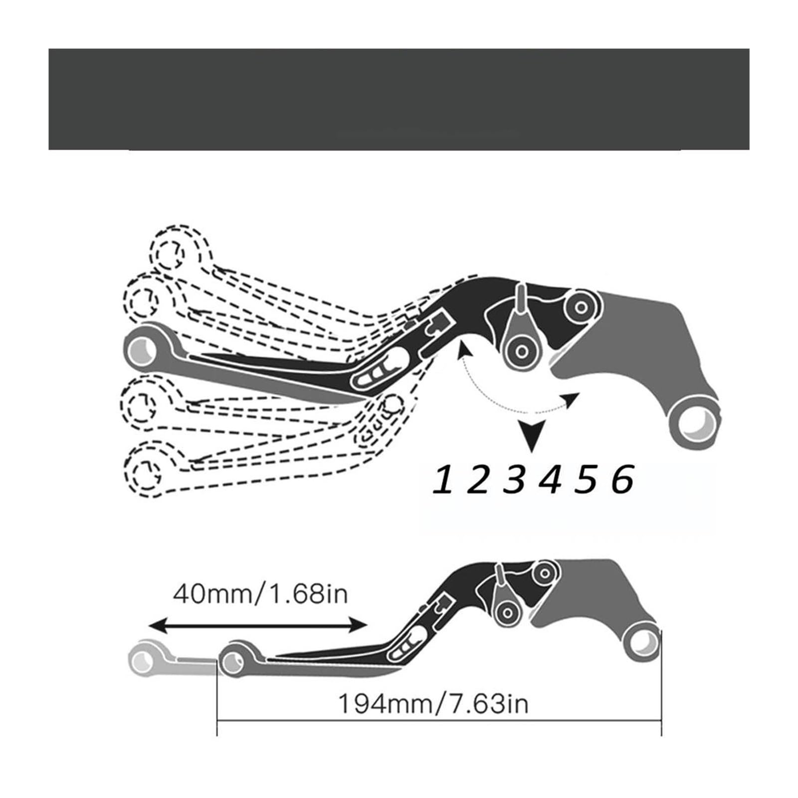 para YA&MAHA WR125R WR 125R 2012-2016 Manetas De Freno Y Embrague Ajustables para Freno De Mano De Motocicleta(E)