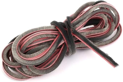 X-DREE Window Door Weatherstrip Weather Stripping Brush Seal Strip 7mmx8mmx16.4 Feet(Burlete de la puerta de la ventana Burlete de pelado del tiempo