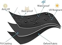 Vista 6 de amberr Cubierta de mesa de billar, impermeable, resistente a la decoloración, resistente al viento, resistente a los arañazos, cubierta para mesa