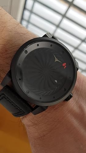 ZINVO GUNL 時計　自動巻き ZINVO GUNL 時計 自動巻き タービン型秒針がグルグル回転】時計