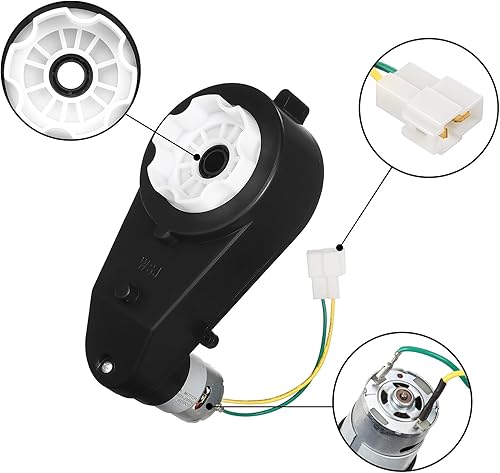 Miniatura 4 de 2 piezas de caja de cambios para niños 550 12V motor 40000RPM motor eléctrico con caja de engranajes RS550 DC Motor Match Niños Ride On Juguetes