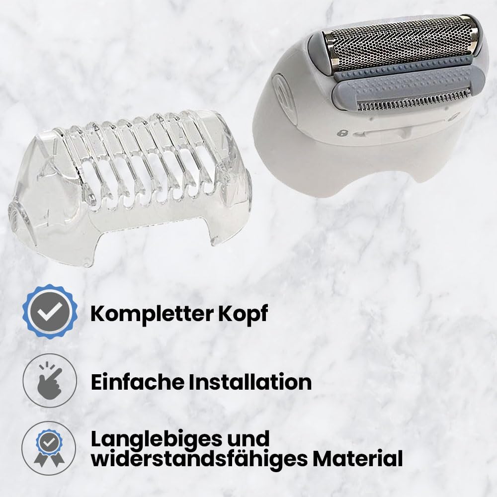 Anakel Home Rasierkopf Silk Epil 67030799, kompatibel mit Braun Silk Epil 5, 7, 9 und Xpressive, Farbe Weiß | Anakel Home 67030799 Kompatibel mit Braun Silkepil Serie 7, Silkepil 5 und Serie 9, Weiß